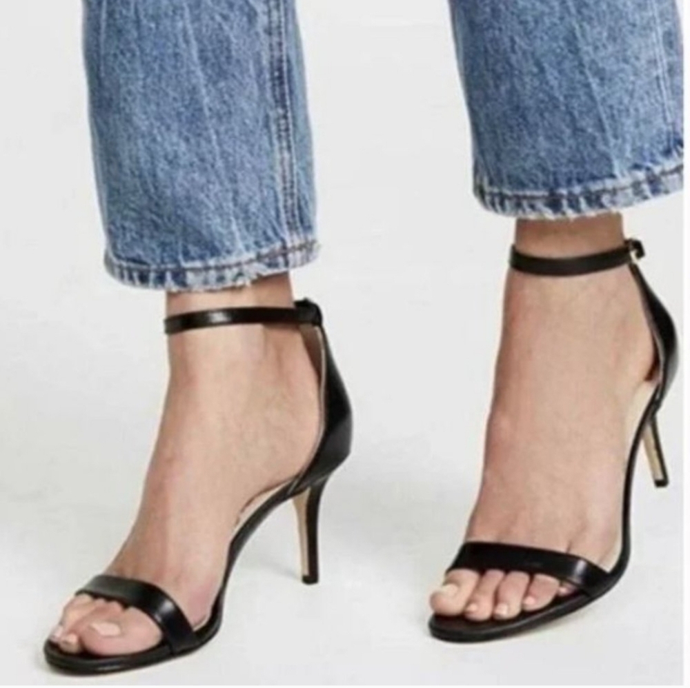 New w/Box Sam Edelman Patti Vegan Patent Leather Ankle Strap Dress Sandals - Picture 9 of 9